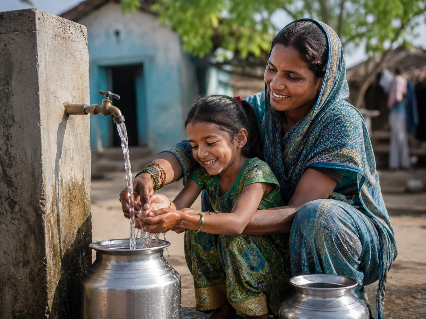 Meera no longer misses mornings for water